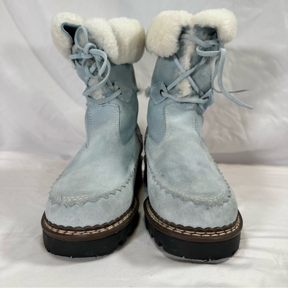 Blondo Light Blue Winter Boots with Shearling